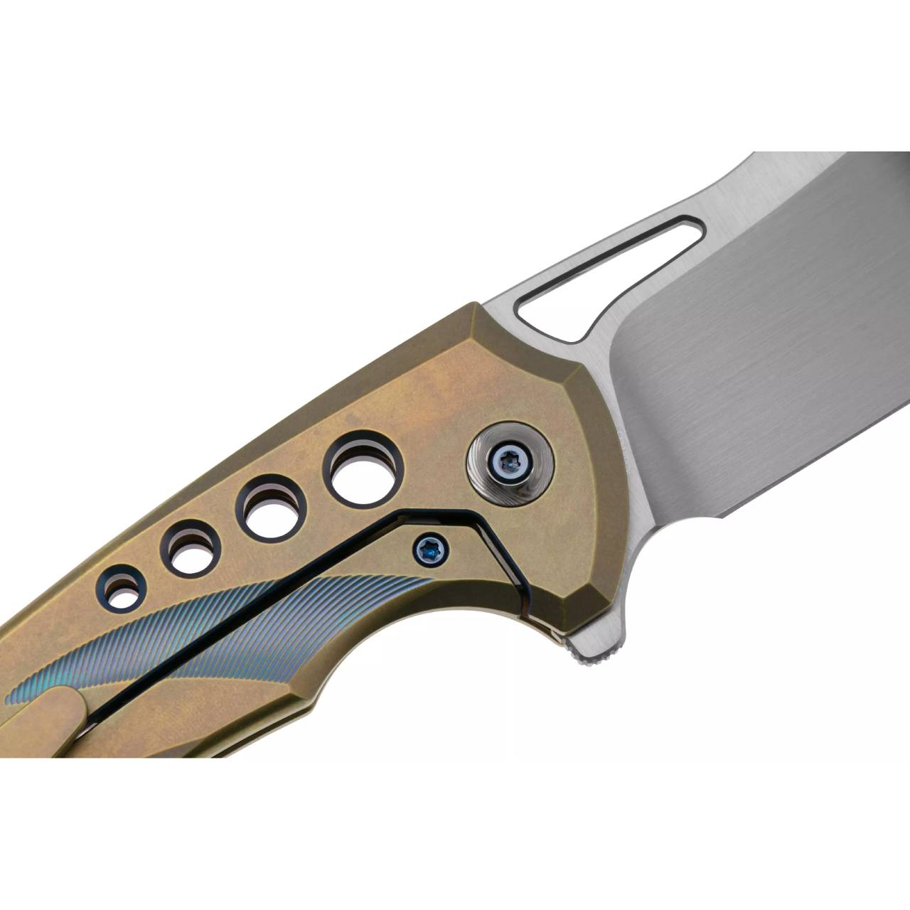 WE KNIFE Swiftfin Titanium Gold сгъваем нож