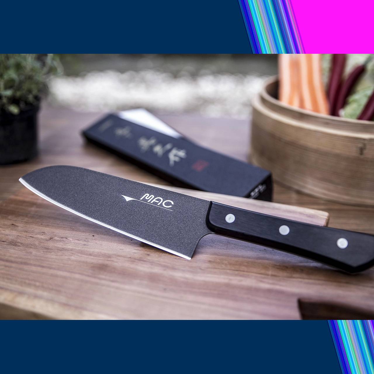 MAC Santoku нож 17см Sushi Chef Ex Series (BF-SK-65)