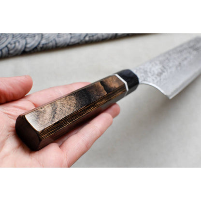 Suncraft Bunka Black Damascus Exclusive 16.5см