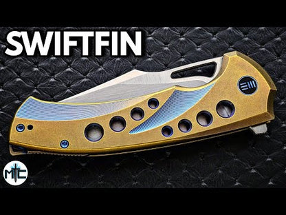 WE KNIFE Swiftfin Titanium Gold сгъваем нож